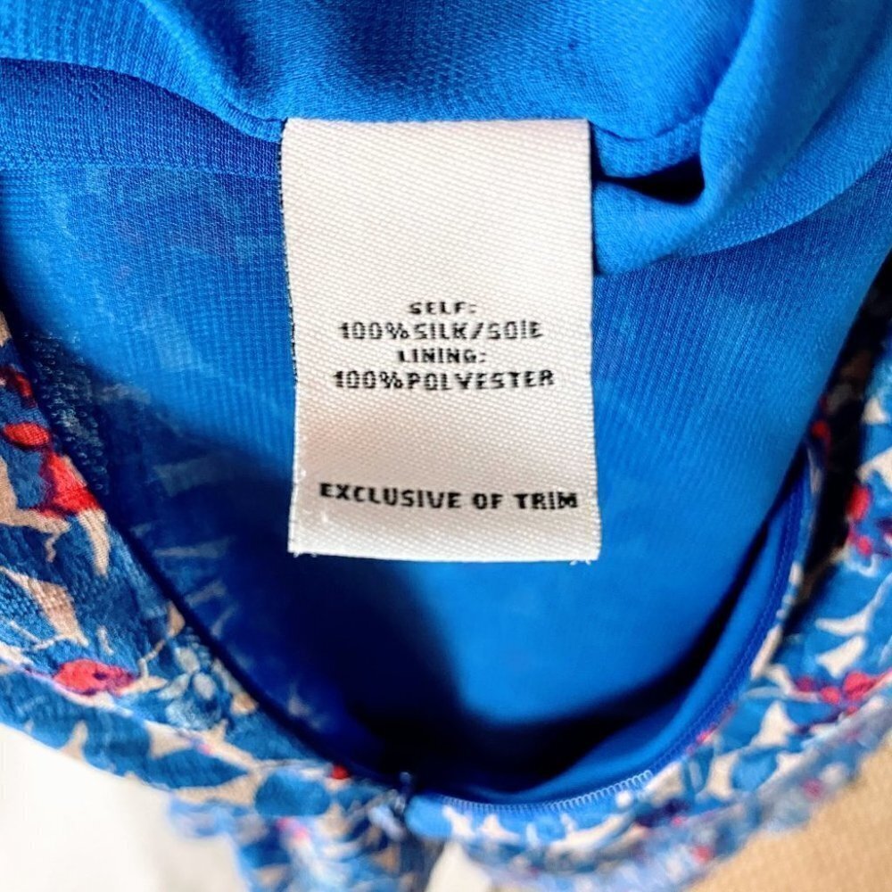Tanya Taylor Blue Wildflower Shiloh Mini Dress $495 - Picture 11 of 14